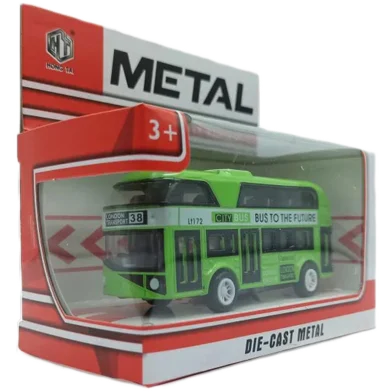 Mini Metal Bus Car (metal_bus_mini_g) - Green - Rokomari product
